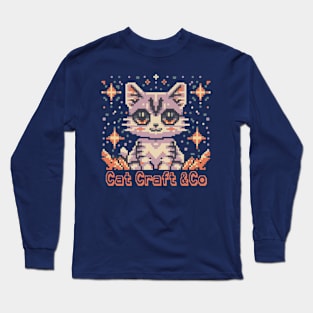 Cat Craft & Co - Pixel Cat Long Sleeve T-Shirt